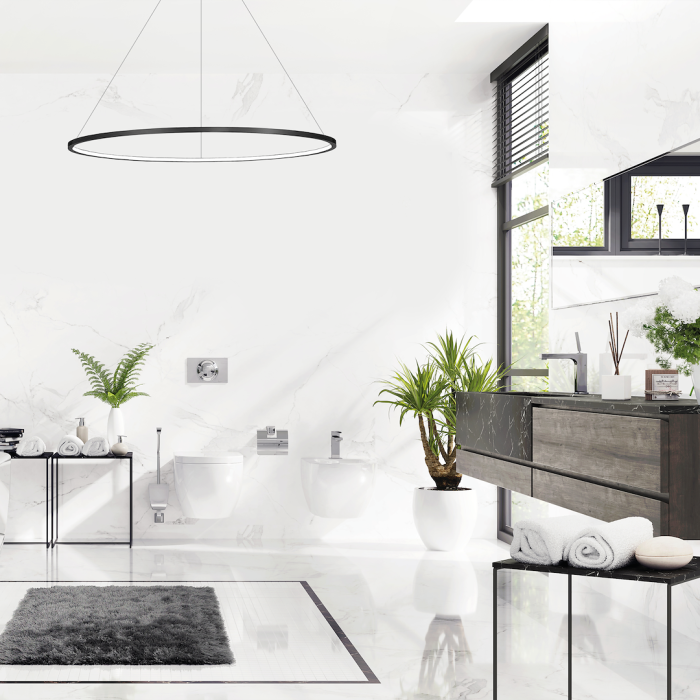 Lustra Milagro Saturno LED 65W 3500lm 4000K 230V Black Aluminiu & Plastic IP44 [3]