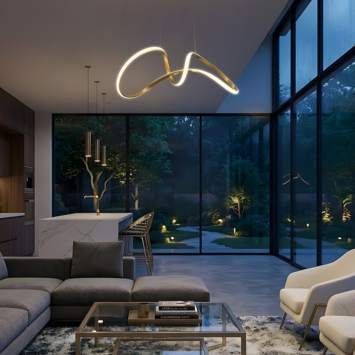 Lustra Milagro Tesoro LED 48W 2400 lm 4000K 230V Gold Metal & Plastic IP20 [3]