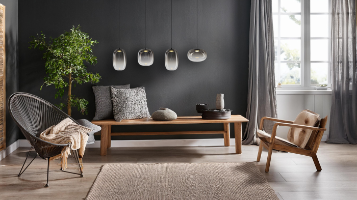 Lustra Milagro Vaso LED 15W 1689lm 3000K 230V Black Metal & Sticla IP20 [3]