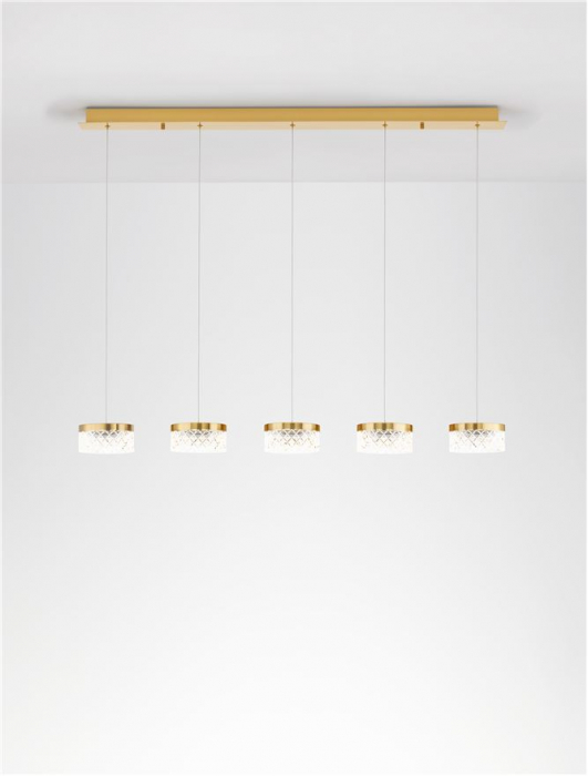 Lustra Nova Luce BION 9186943 LED 32W 3000K 2040lm Brass Gold & Acrylic  IP20 [4]