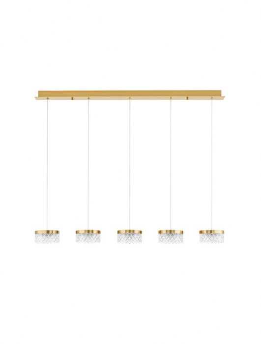 Lustra Nova Luce BION 9186943 LED 32W 3000K 2040lm Brass Gold & Acrylic  IP20 [2]