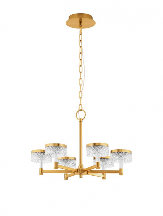Lustra Nova Luce BION 9186944 LED 38W 3000K 2399lm Brass Gold & Acrylic  IP20 [2]