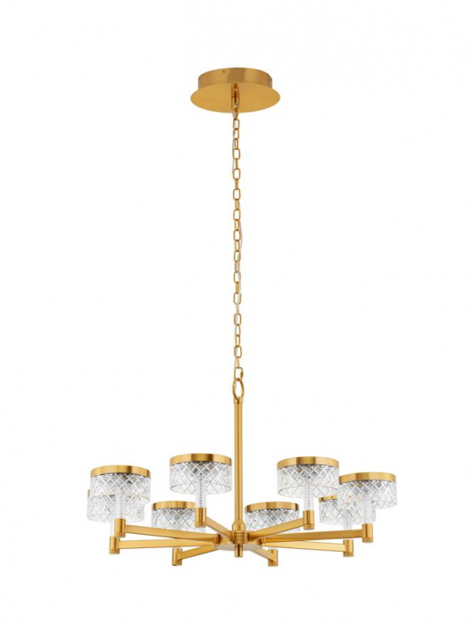 Lustra Nova Luce BION 9186945 LED 48W 3000K 3094lm Brass Gold & Acrylic  IP20 [2]