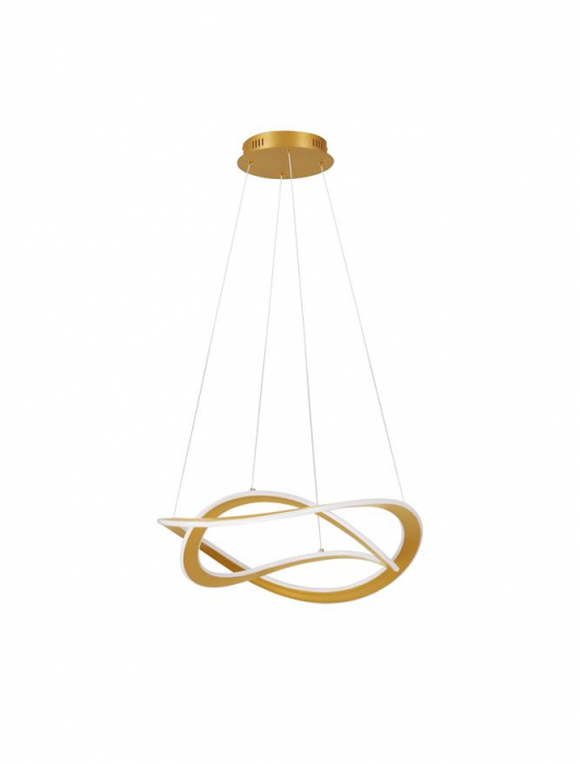 Lustra Nova Luce CELESTIA 9030645 LED 87W 3000K 3141lm Brass Gold Aluminium & Acrylic  Triac Dimmable IP20 [3]