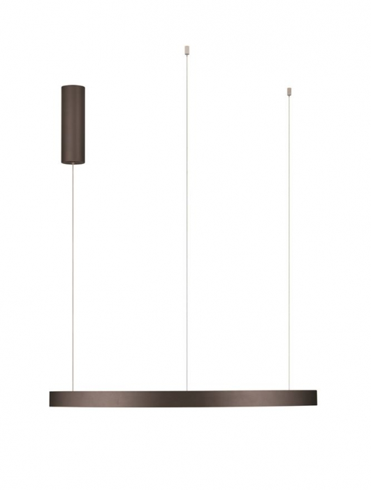 Lustra Nova Luce ELOW EN 9345650 LED 77W 3000K 3326lm Brushed BroW n Coffee Aluminium & Silicone  Triac Dimmable IP20 [3]