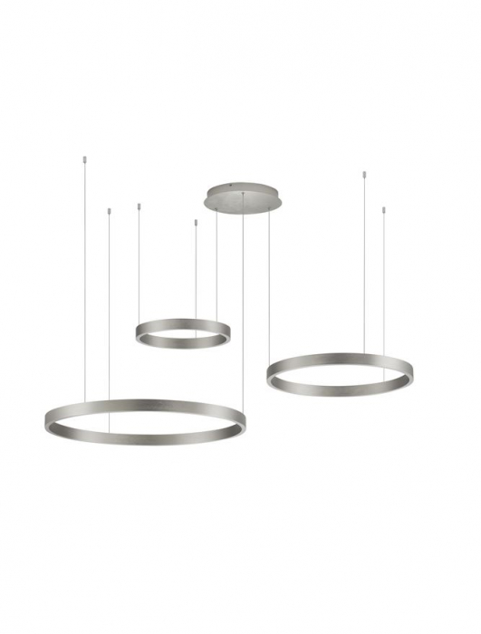 Lustra Nova Luce ELOW EN 9345654 LED 181W 3000K 8891lm Brushed Champagne Silver Aluminium & Silicone  Triac Dimmable IP20 [2]