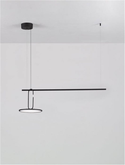 Lustra Nova Luce GEA 9501209 LED 22W 3000K 2600lm Black Steel, Aluminium & Acrylic   IP20 [6]