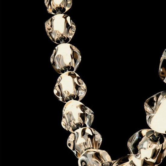 Lustra Nova Luce IFOS 9186811 Triac Dimmable Sandy Black & Chrome Metal & Clear Acrylic LED 71W 5044lm 3000K IP20 [3]