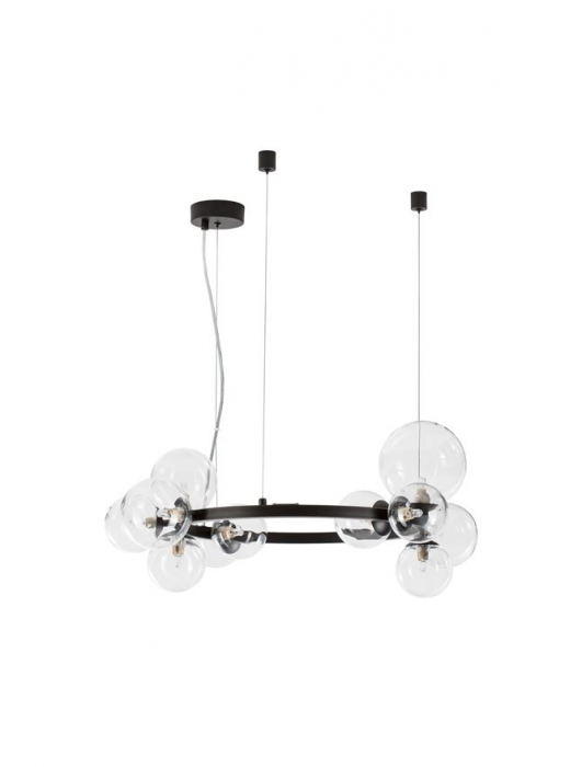 Lustra Nova Luce ODILLIA G9 11x5W   Matt Black Metal & Glass IP20 [3]