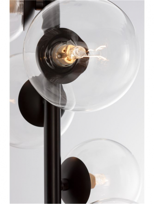 Lustra Nova Luce ODILLIA G9 6x5W   Matt Black Metal & Glass IP20 [8]