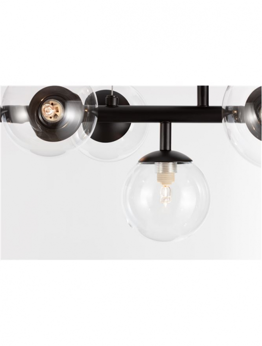 Lustra Nova Luce ODILLIA G9 7x5W   Matt Black Metal & Glass IP20 [11]