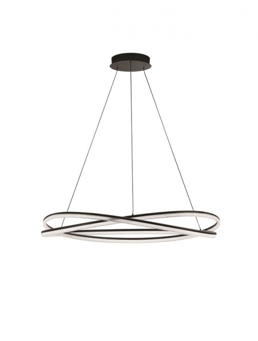 Lustra Nova Luce OPEHLIA 9186935 LED 68W 3000K 5637lm Sandy Black Aluminium   IP20 [2]