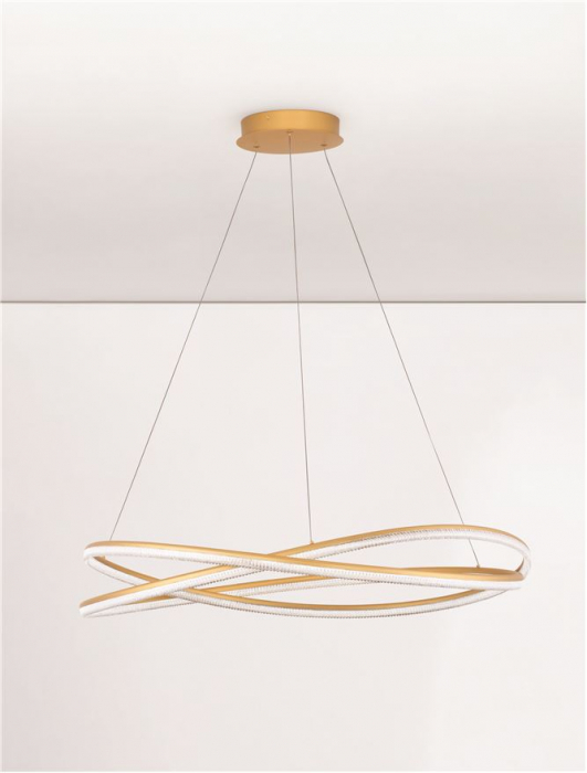 Lustra Nova Luce OPEHLIA 9186936 LED 68W 3000K 5637lm Brass Gold Aluminium   IP20 [4]