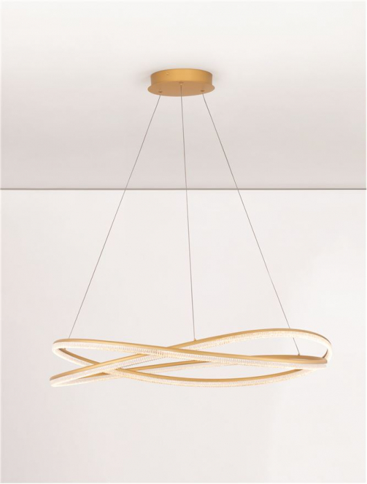 Lustra Nova Luce OPEHLIA 9186936 LED 68W 3000K 5637lm Brass Gold Aluminium   IP20 [6]