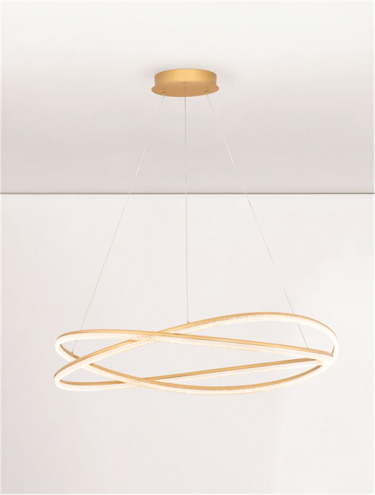 Lustra Nova Luce OPEHLIA 9186936 LED 68W 3000K 5637lm Brass Gold Aluminium   IP20 [7]
