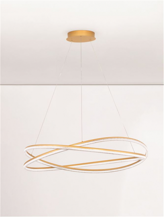Lustra Nova Luce OPEHLIA 9186936 LED 68W 3000K 5637lm Brass Gold Aluminium   IP20 [5]