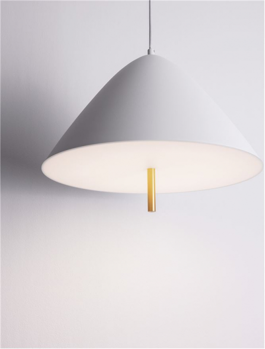 Lustra Nova Luce OROS 9695289 Sandy White Metal & Acrylic LED 17W 917lm 3000K IP20 [5]