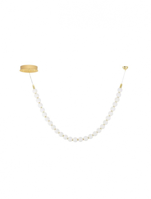 Lustra Nova Luce PERLA 9186955 LED 48W 3000K 4031lm Gold Metal & Opal Glass  IP20 [2]