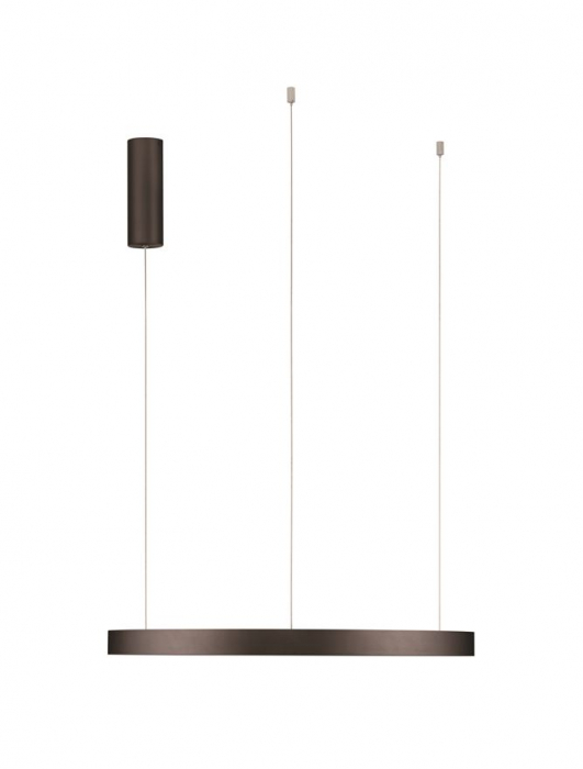 Lustra Nova Luce PERRINE 9345648 LED 40W 3000K 3326lm Brushed BroW n Coffee Aluminium & Silicone  Triac Dimmable IP20 [3]