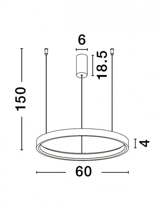 Lustra Nova Luce PERRINE 9345648 LED 40W 3000K 3326lm Brushed BroW n Coffee Aluminium & Silicone  Triac Dimmable IP20 [7]