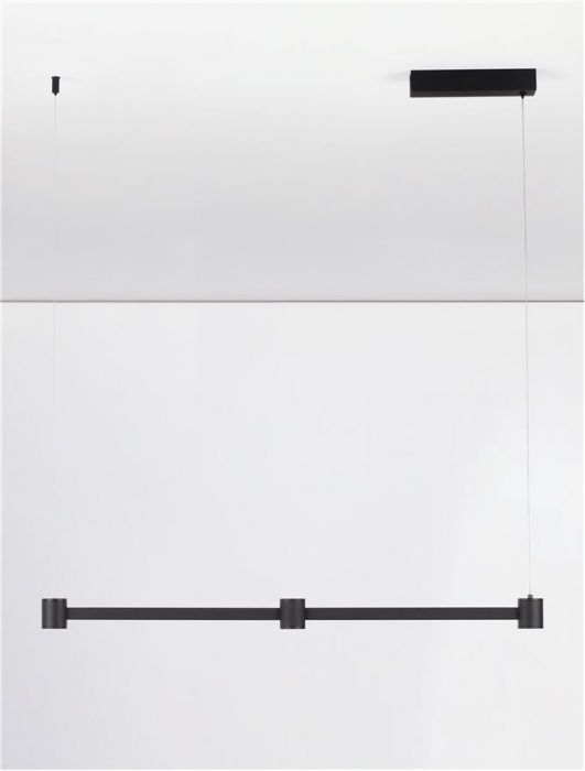 Lustra Nova Luce PUIZE 9002050 LED 21W 3000K 1665lm Sandy Black Aluminium  IP20 [5]