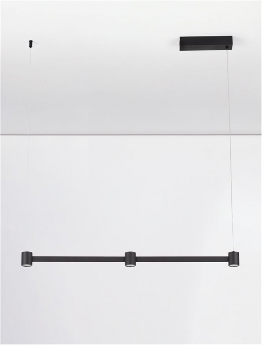 Lustra Nova Luce PUIZE 9002050 LED 21W 3000K 1665lm Sandy Black Aluminium  IP20 [4]