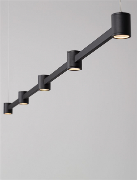 Lustra Nova Luce PUIZE 9002052 LED 30W 3000K 2755lm Sandy Black Aluminium  IP20 [9]