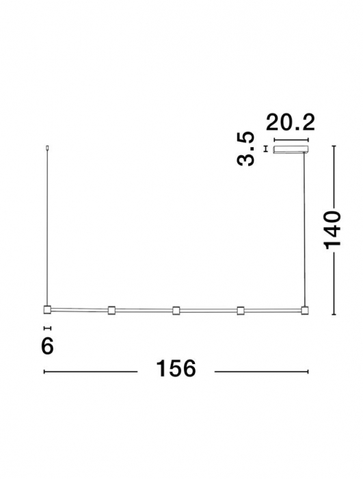 Lustra Nova Luce PUIZE 9002052 LED 30W 3000K 2755lm Sandy Black Aluminium  IP20 [10]