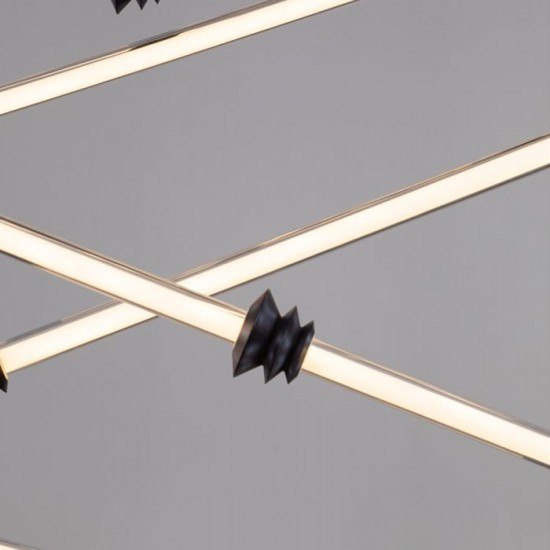 Lustra Nova Luce STALACTITE 9236408 Triac Dimmable Sandy Black Aluminium, Acrylic & Ceramic LED 79W 6467lm 3000K IP20 [3]