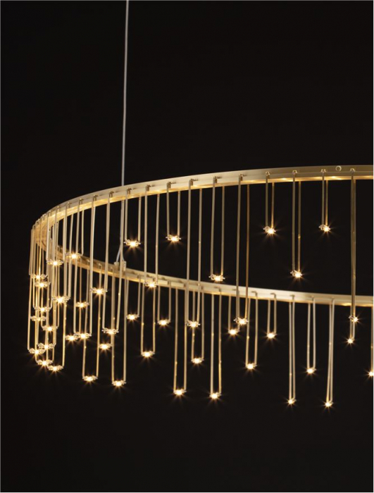 Lustra Nova Luce STELLAR 9186978 LED 36W 3000K 3115lm Matt Brass Gold Copper Triac Dimmable IP20 [4]