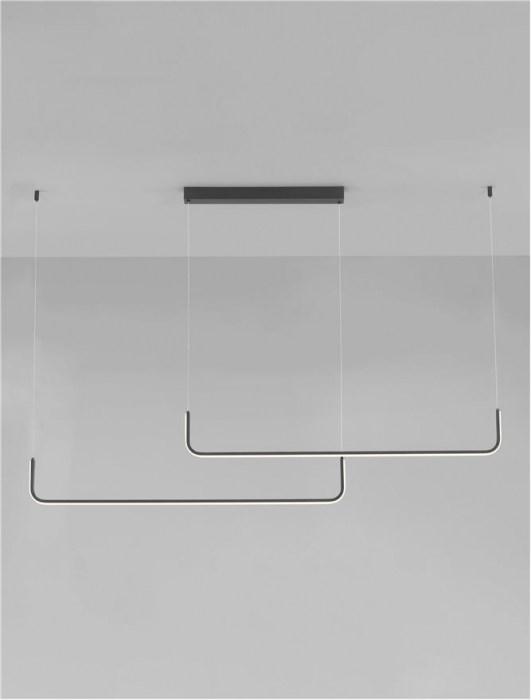 Lustra Nova Luce STRITA 9006088 LED 40W 3000K 2857lm Sandy Black Aluminium Triac Dimmable IP20 [3]