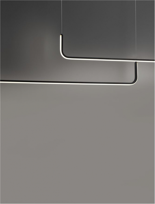 Lustra Nova Luce STRITA 9006088 LED 40W 3000K 2857lm Sandy Black Aluminium Triac Dimmable IP20 [6]