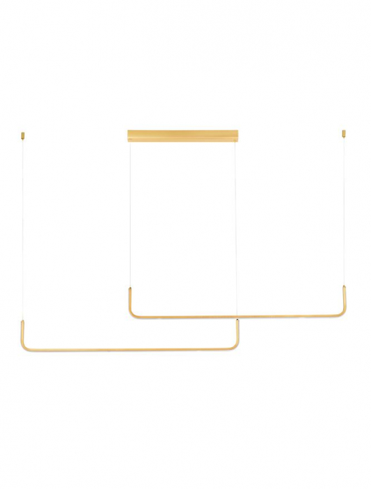 Lustra Nova Luce STRITA 9006089 LED 40W 3000K 2857lm Brush Gold Aluminium  Triac Dimmable IP20 [2]