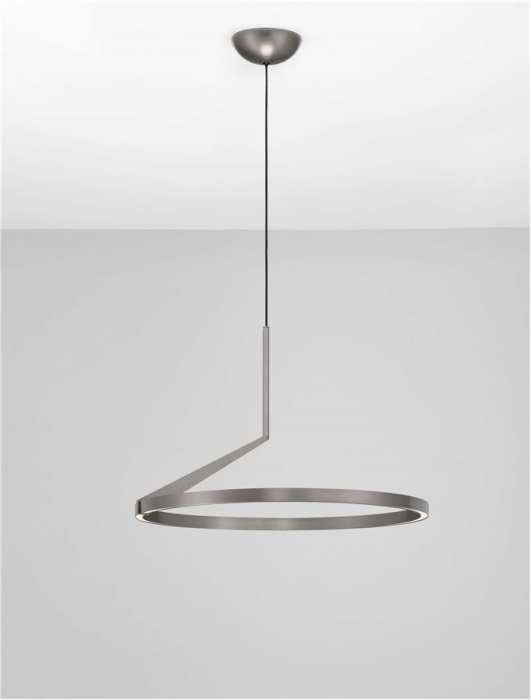 Lustra Nova Luce TILIA 9088139 Triac Dimmable Foggy Nickel Aluminium LED 31W 2210lm 2700K-3000K-4000K CCT IP20 [4]