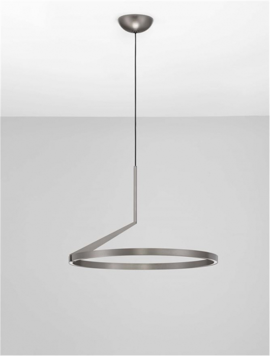 Lustra Nova Luce TILIA 9088139 Triac Dimmable Foggy Nickel Aluminium LED 31W 2210lm 2700K-3000K-4000K CCT IP20 [3]