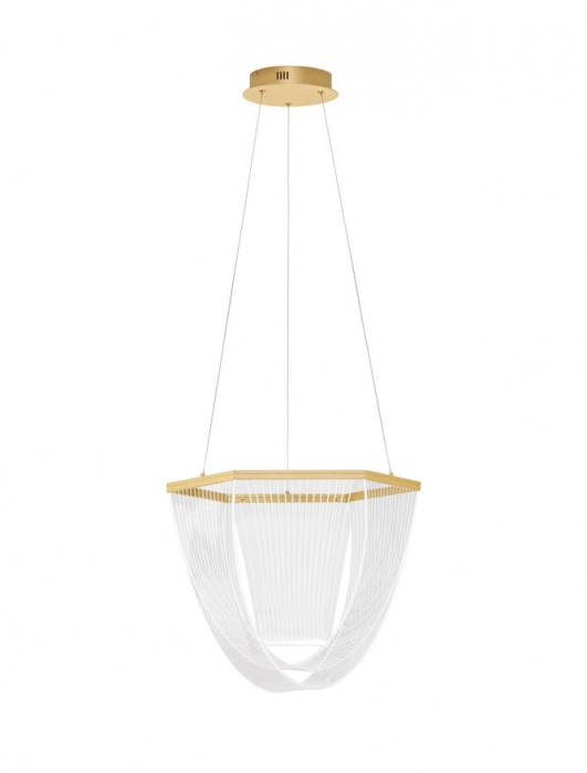 Lustra Nova Luce VALENTIN 9030636 LED 35W 3000K 2995lm Brass Gold Aluminium &Acrylic  Triac Dimmable IP20 [2]
