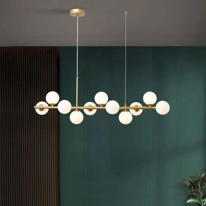 Lustra OEM LED G9 Metal+Acril Gold  1000x 1100 x240mm [3]