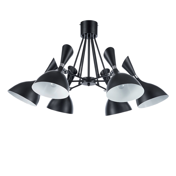 Lustra OEM NAGROM E27 6x60W   Metal Black 600x500mm IP20 [1]