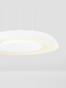 Lustra Nova Luce EPOS 9345708 Triac Dimmable Sandy White Metal & Polycarbonate LED 24W 1208lm 2700K+4000K IP20 [4]