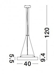 Lustra PERFECT Nova Luce 9058119 4W 2341Lm IP20 TRIAC Dimmable 2700-6000K  IP20 Sandy White [2]