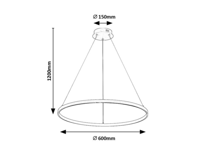 Lustra Rabalux Beliza LED 55W 4100lm 3000K metal gold stil, IP20 72347 [6]
