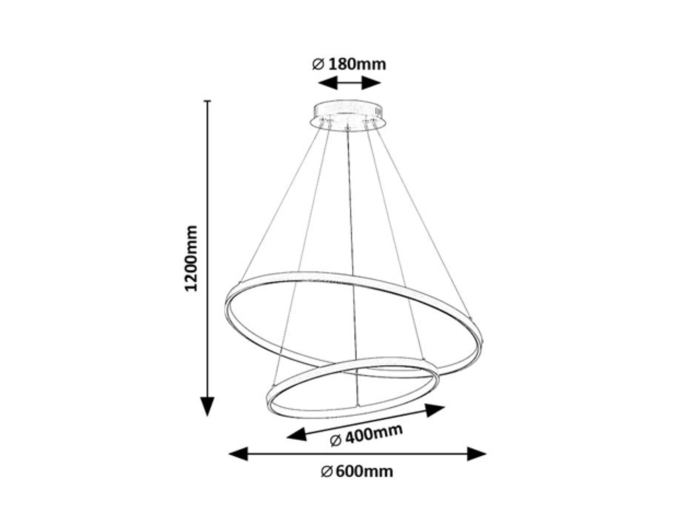 Lustra Rabalux Beliza LED 75W 6100lm 3000-6500K metal silicon auriu alb IP20 [9]