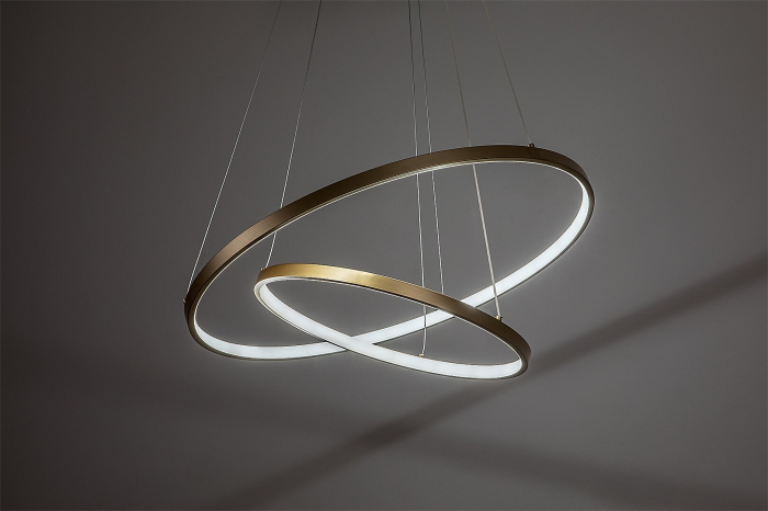 Lustra Rabalux Beliza LED 75W 6100lm 3000-6500K metal silicon auriu alb IP20 [6]