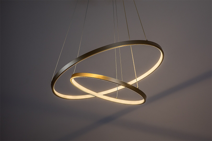 Lustra Rabalux Beliza LED 75W 6100lm 3000-6500K metal silicon auriu alb IP20 [4]