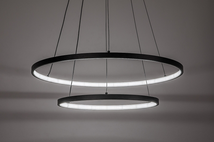 Lustra Rabalux Beliza LED 75W 6100lm 3000-6500K metal silicon negru alb IP20 [6]