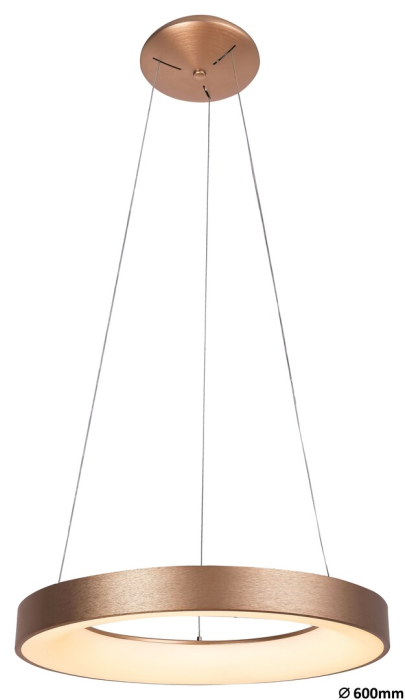 Lustra Rabalux Carmella LED 50W 3350lm 4000K metal acril auriu alb IP20 [1]