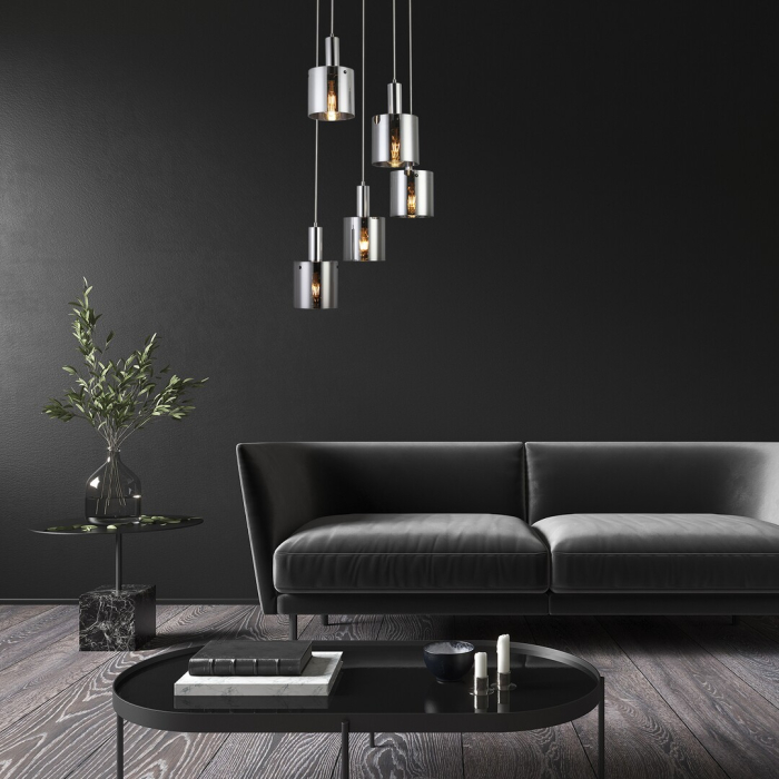 Lustra Rabalux Donati E27 E27 5x MAX 60W   metal chrome stil modern 230V, 50Hz IP20 5251 [4]