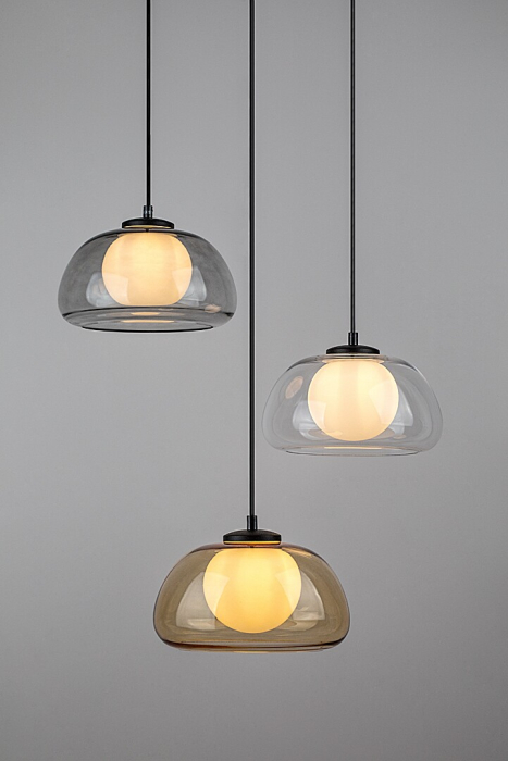 Lustra Rabalux Elowen G9 3x MAX 5W  metal sticlă negru IP20 [2]