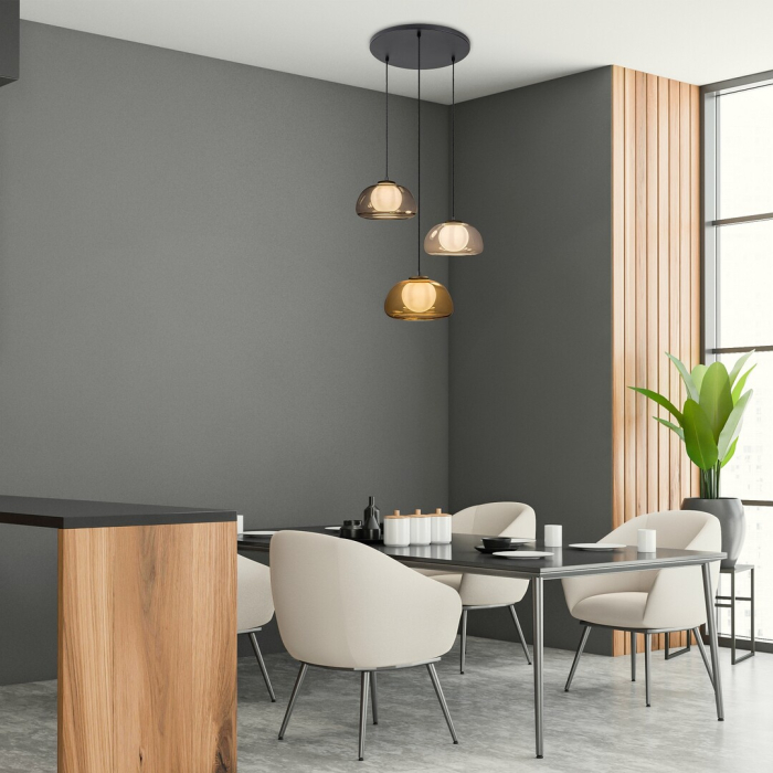 Lustra Rabalux Elowen G9 3x MAX 5W  metal sticlă negru IP20 [6]