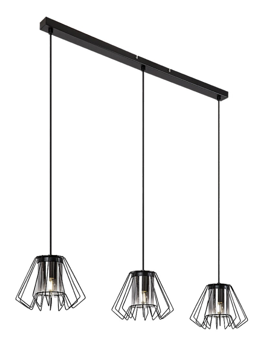 Lustra Rabalux Emerencia E27 E27 3x MAX 40W   metal black stil industrial 230V, 50Hz IP20 72371 [3]
